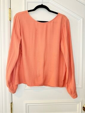 Cloth & Stone Coral Tie Back Blouse Size S